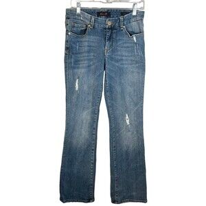 Seven7 Jeans Bootcut Distressed Denim Jeans Medium Wash Size 4